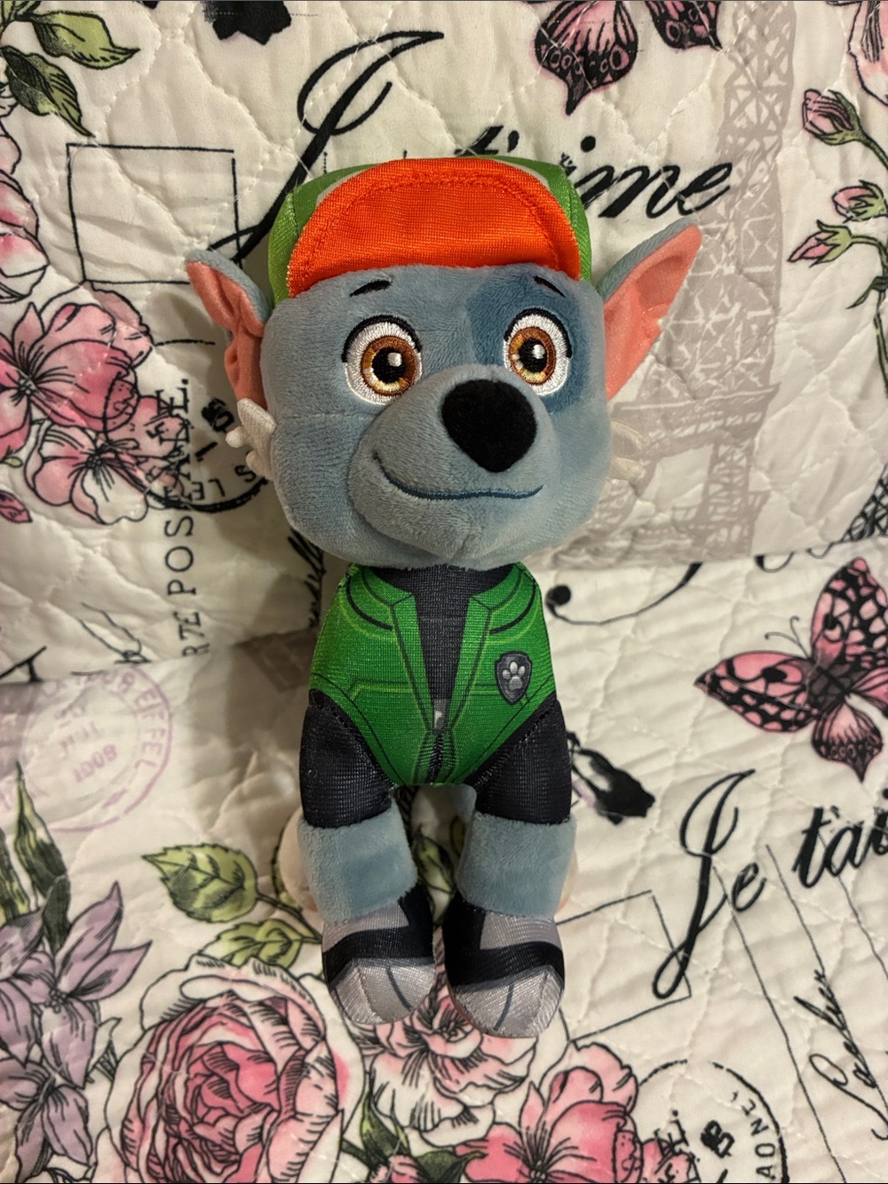 Paw Patrol Rocky Plush Toy - Green, Gray, Orange